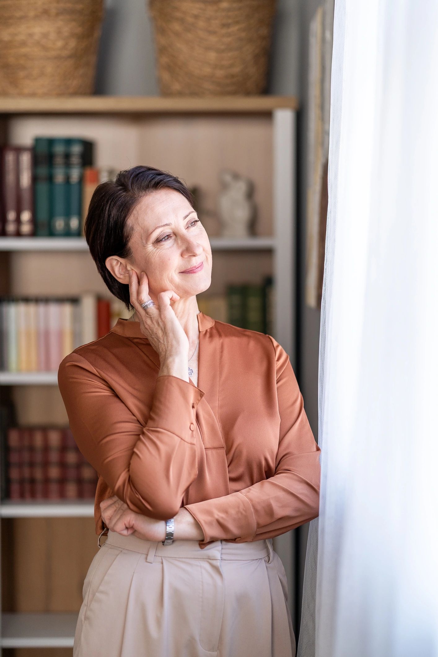 Calm mature woman portrait representing a Sarasota client testimonial